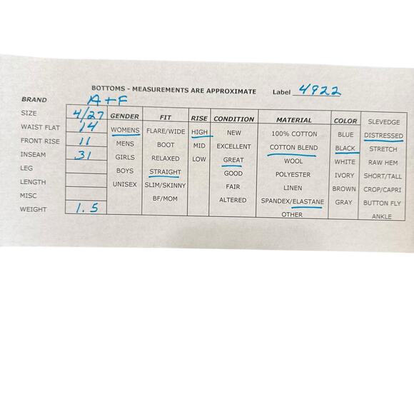 Abercrombie & Fitch Black The 90s Straight Jeans Ultra High Rise Distressed 27/4 - Picture 11 of 11